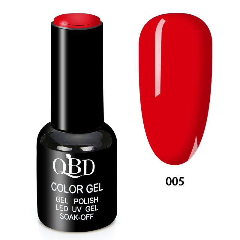 QBD Vernis Permanent Rouge UV LED Soins Ongles Gel Nail Art Onglerie