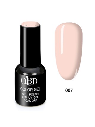 QBD Vernis Permanent Nude Clair UV LED pour Soins Ongles Gel Nail Art
