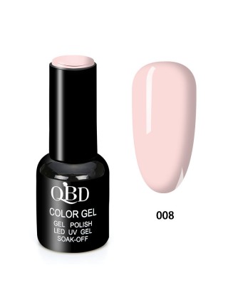 QBD Vernis Permanent Rose Clair UV LED pour Soins Ongles Gel Nail Art