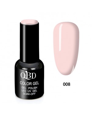 QBD Vernis Permanent Rose Clair UV LED pour Soins Ongles Gel Nail Art