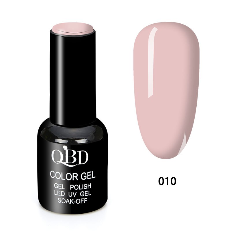 QBD Vernis Permanent Rose Nude UV LED pour Soins Ongles Gel Nail Art