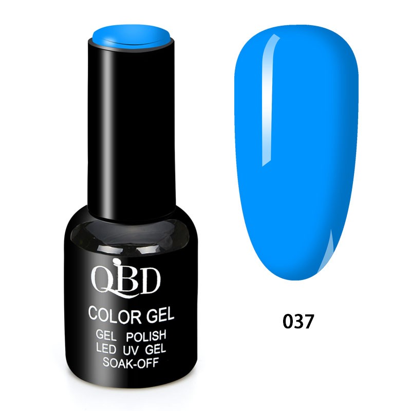 QBD Vernis Permanent Bleu Ciel UV LED pour Soins Ongles Gel Nail Art