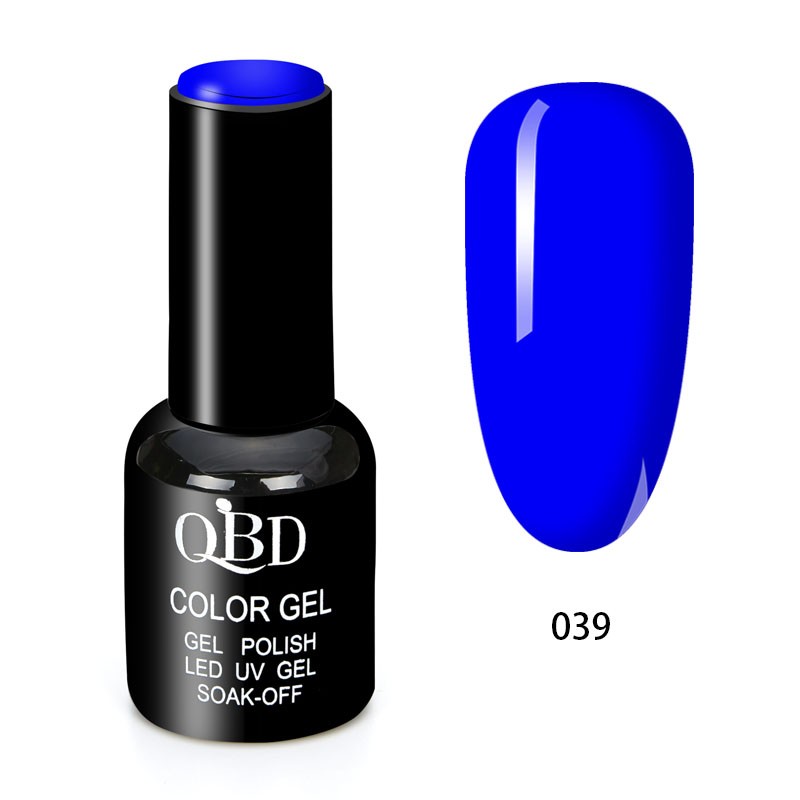 QBD Vernis Permanent Bleu Pétrole UV LED pour Soins Ongles Gel Nails