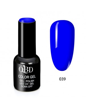 QBD Vernis Permanent Bleu Pétrole UV LED pour Soins Ongles Gel Nails