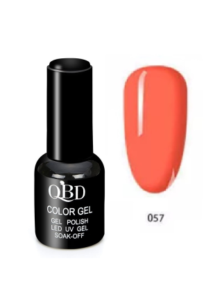 QBD Vernis Permanent Orangé UV LED pour Soins Ongles Gel Nail Art