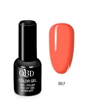 QBD Vernis Permanent Orangé UV LED pour Soins Ongles Gel Nail Art