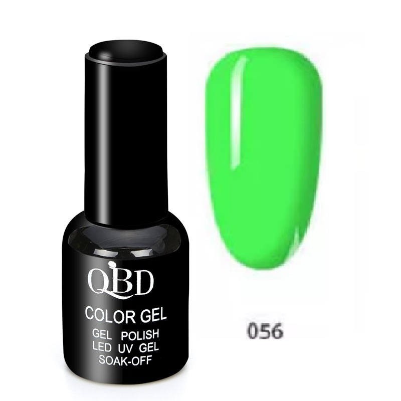 QBD Vernis Permanent Vert Neon UV LED pour Soins Ongles Gel Nail Art