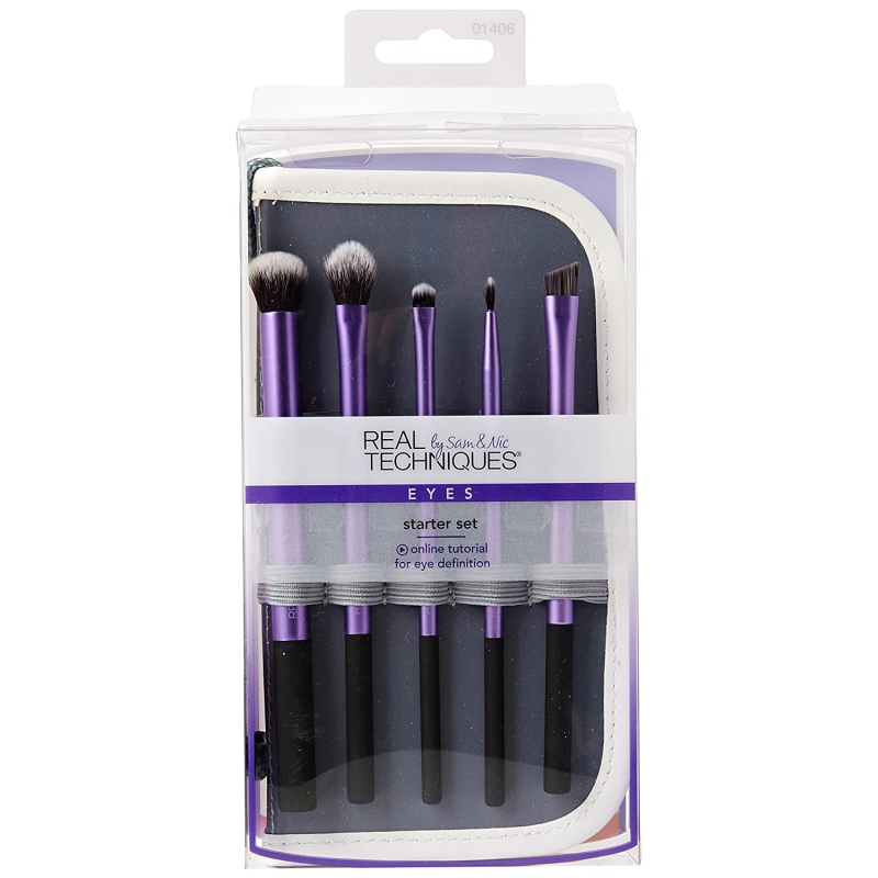 Real Techniques - Eyes Starter Set - Pinceaux Maquillage Yeux Fard à Paupières et Sourcils