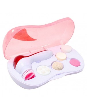 appareil de gommage nettoyage avec brosse ou éponge, gommage exfoliant, nettoyage de maquillage, râpe pieds et massage