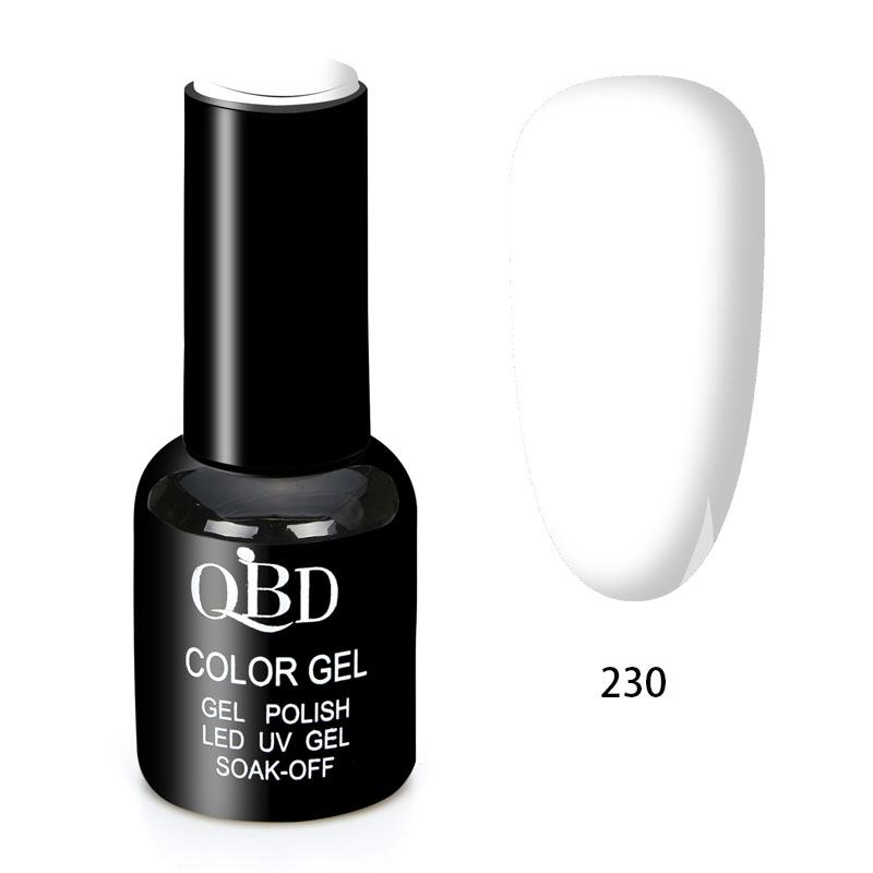 QBD Vernis Permanent Orangé UV LED pour Soins Ongles Gel Nail Art