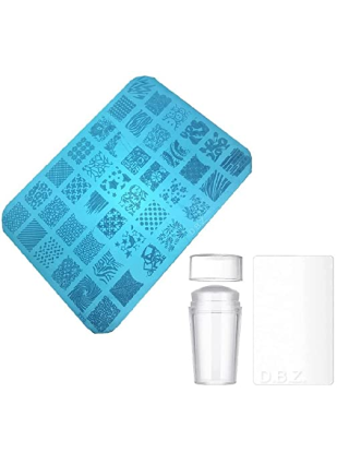 Kit d'Estampage : Tampon French Silicone + Plaque d'Estampage