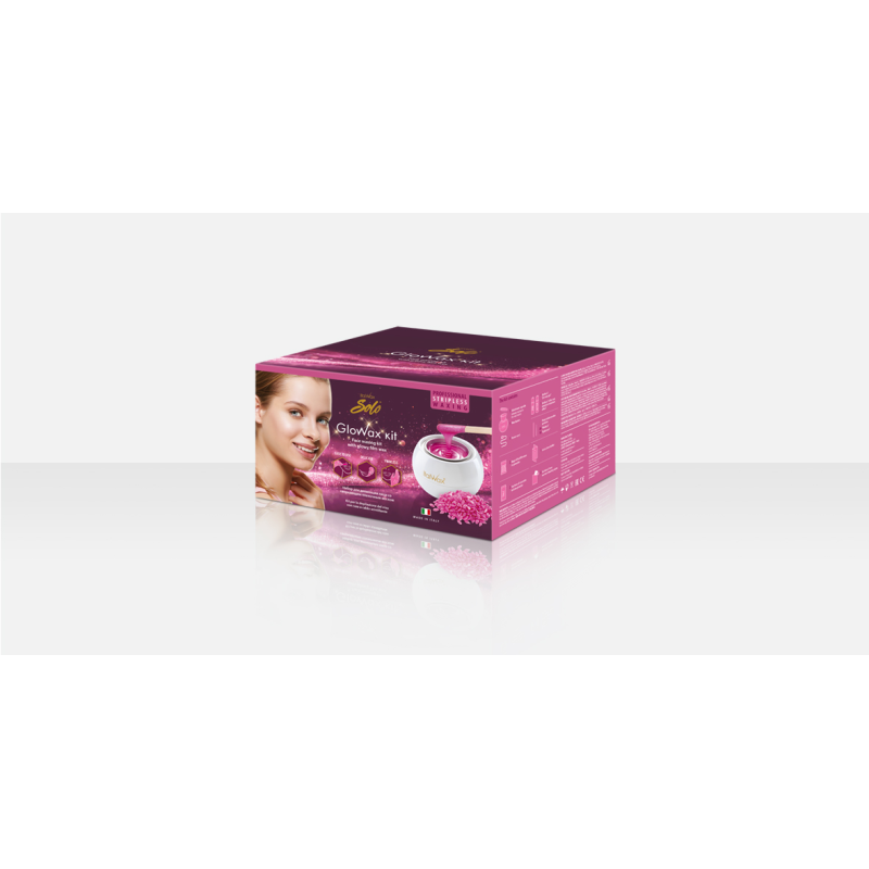Italwax Glowax Kit Pack Complet Cire et Soins pour Epilation Visage