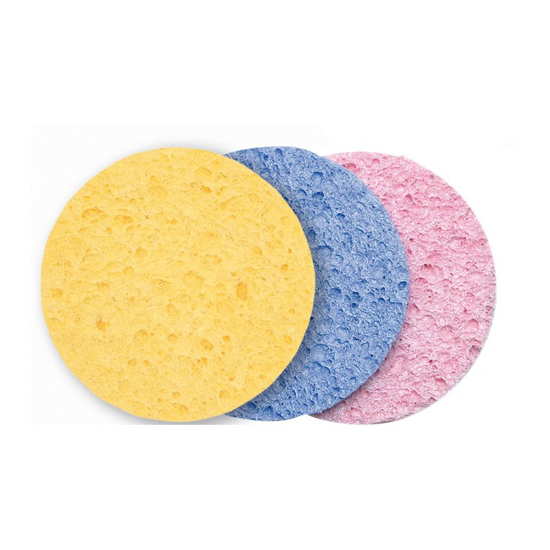 2 Eponges Végétales pour Soins du Visage, salon beauté et Spa