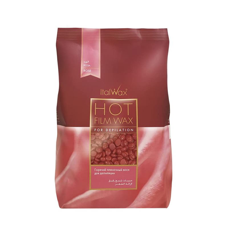 Italwax Hot Film Wax Rose - Cire Epilation Visage et Corps