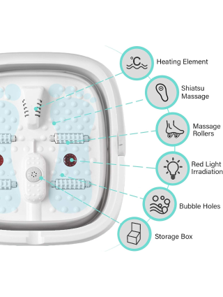 Bains Pieds Chauffant - Thalasso Electrique - Massage  Soins des Pieds