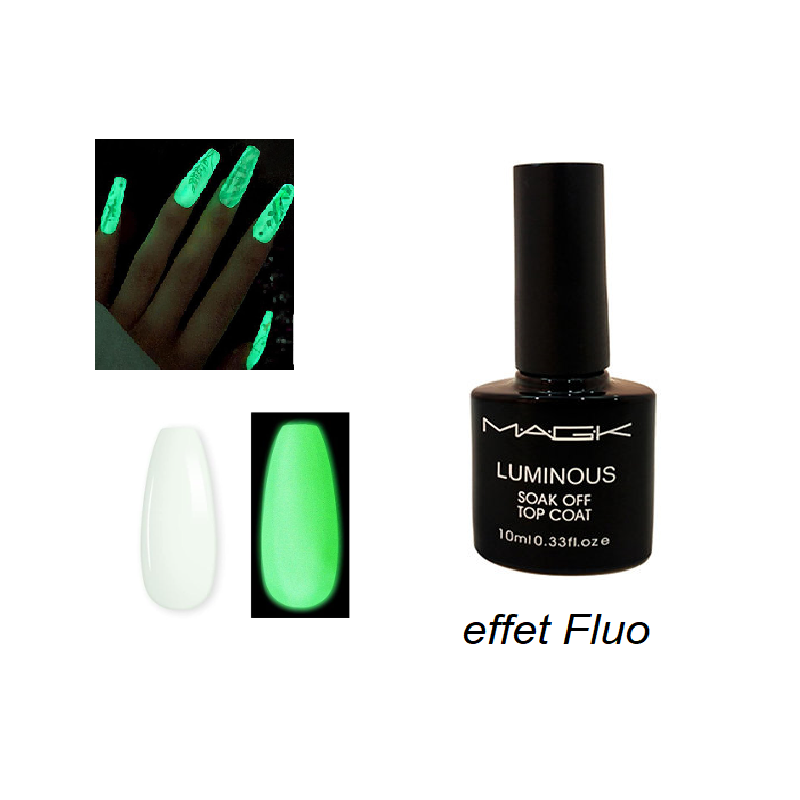 Luminous Top Coat Magk 10ml - Effet Fluo