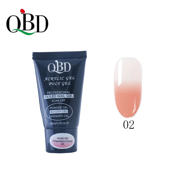 Temperature Gel Acrylique - Polygel QBD 15ml ° 02