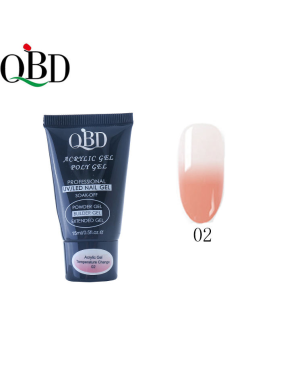 Temperature Gel Acrylique - Polygel QBD 15ml ° 02