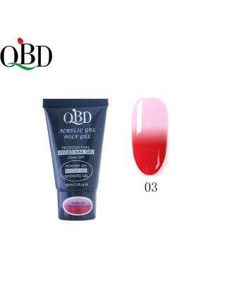 Temperature Gel Acrylique - Polygel QBD 15ml ° 03