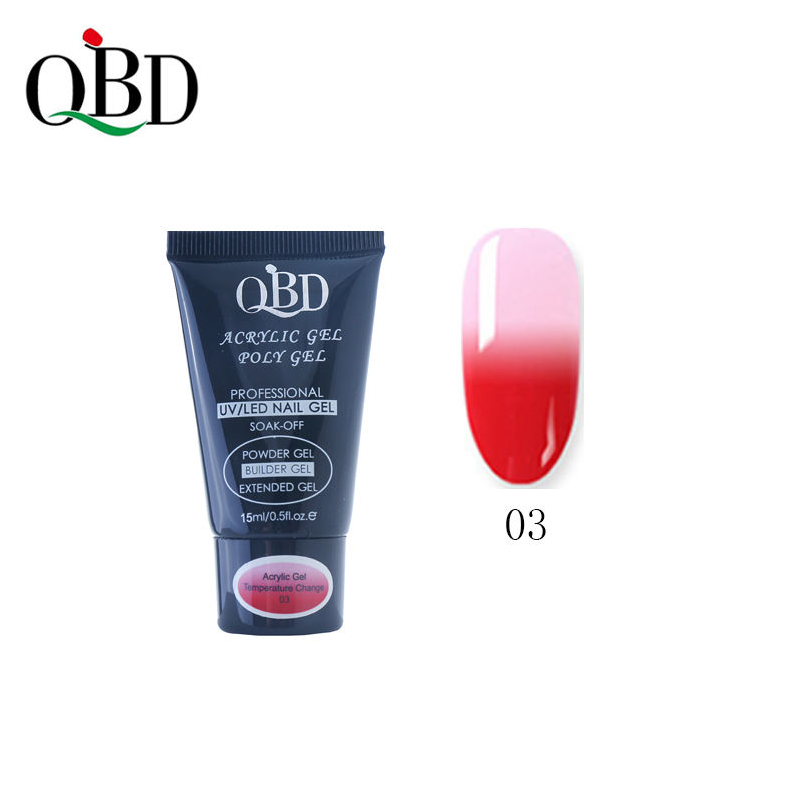 Temperature Gel Acrylique - Polygel QBD 15ml ° 03