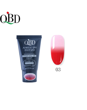 Temperature Gel Acrylique - Polygel QBD 15ml ° 03