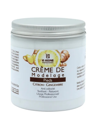 K-Reine - Crème de Modelage Soins Pieds - Citron et Gingembre 250ml