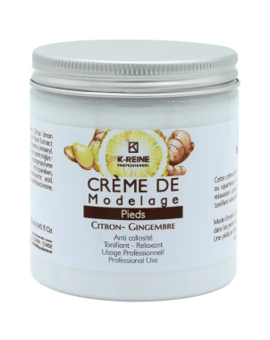 K-Reine - Crème de Modelage Soins Pieds - Citron et Gingembre 250ml