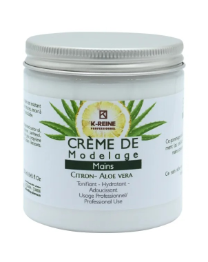 K-Reine - Crème de Modelage Soins Mains - Citron et Aleo Vera 250ml