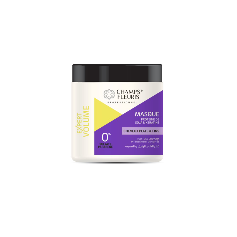 Champs Fleuris - Masque Expert Volume 500ml - Soins Cheveux Plats