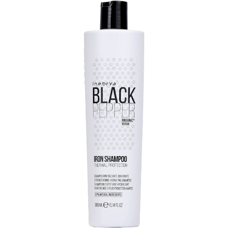 Shampoing Black Pepper 300ml - INEBRYA Vegan Naturel