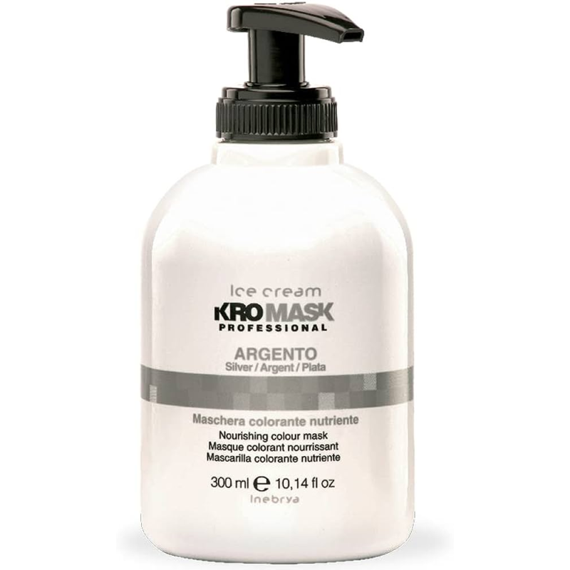 Inebrya Kromask Argenté Masque colorant nourrissant pour cheveux 300ml