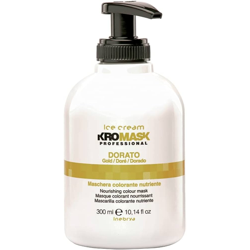 Inebrya Kromask Doré Masque colorant nourrissant pour cheveux 300ml