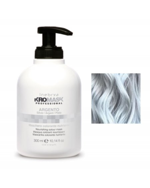 Inebrya Kromask Argenté - Masque colorant et nourrissant pour cheveux 300ml