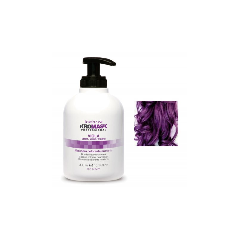 Inebrya Kromask Violet Masque colorant nourrissant pour cheveux 300ml