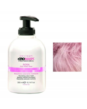 Inebrya Kromask Rose - Masque colorant et nourrissant pour cheveux 300ml