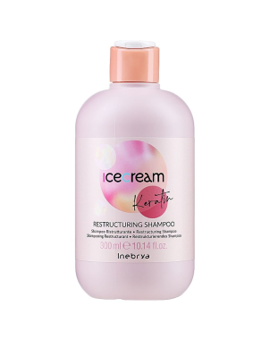 Shampoing Kératine 300ml - INEBRYA Ice Cream - Soins Restructurant