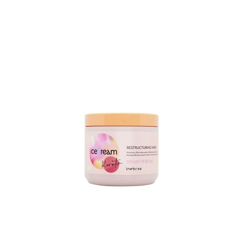 Masque Kératine 500ml - Inebrya Ice Cream - Soins Restructurant