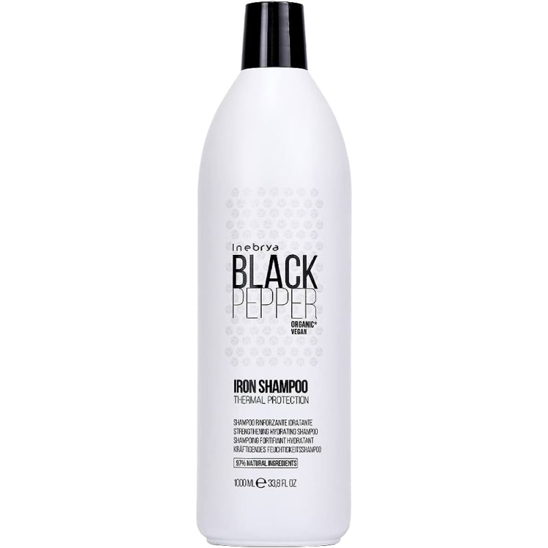 Shampoing Black Pepper 1L - INEBRYA Vegan Naturel