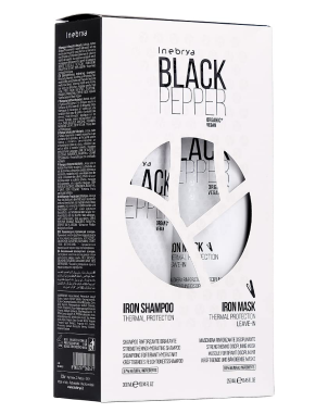 Kit Fortifiant Black Pepper - Pack Soins Cheveux - Inebrya Iron