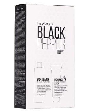 Kit Fortifiant Black Pepper - Pack Soins Cheveux - Inebrya Iron