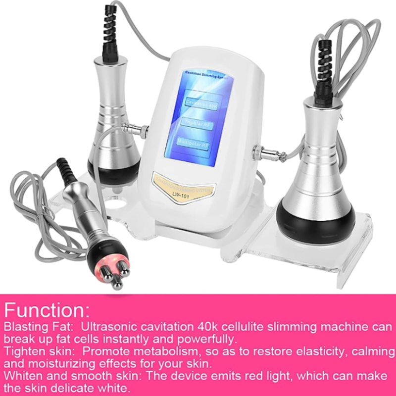 Machine De Cavitation  Radiofréquence RF 3 En 1 Machine De Sculpture Du Corps, Rajeunissement De La Peau