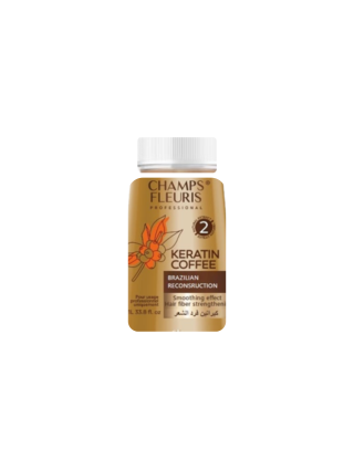 Champs Fleuris Soins Kératine Cheveux dose 100ml Lissage Extrait Café Huiles