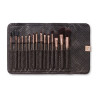 BH-Cosmetics 15 Pinceaux de Maquillage Teint Yeux Sourcils avec Etui