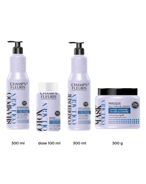 Pack Botox Collagène Protéine : Shampoing 300ml + Conditionner 300ml + Masque 300g + Dose Botox 100ml