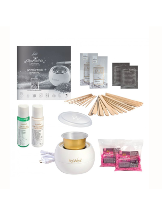 Italwax - Glowax Kit : Pack Complet Cire et Soins pour Epilation