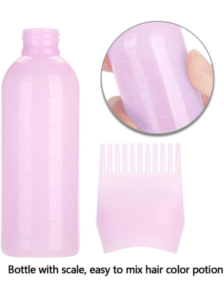 Bouteille avec Peigne Applicateur de Teinture Cheveux ou Bain de Huiles - Soins Cheveux