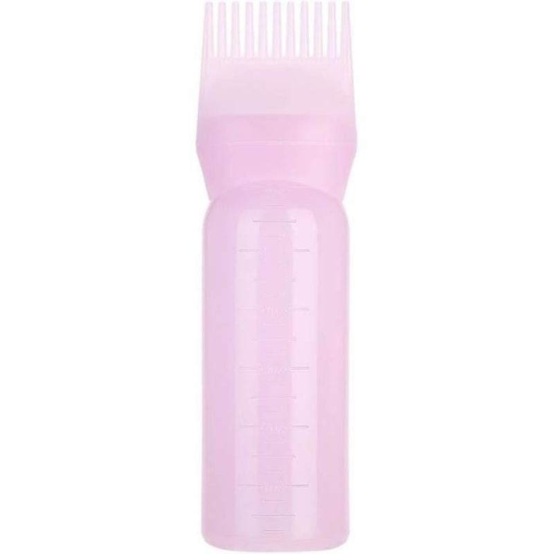 Bouteille avec Peigne Applicateur de Teinture Cheveux ou Bain de Huiles - Soins Cheveux