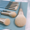 10 Pinceaux Maquillage Bleu + Etui - Accessoires Outils Maquillage