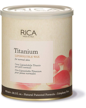 RICA Cire 800ml Rose Titanium - Wax Epilation Professionnel - Corps et Visage