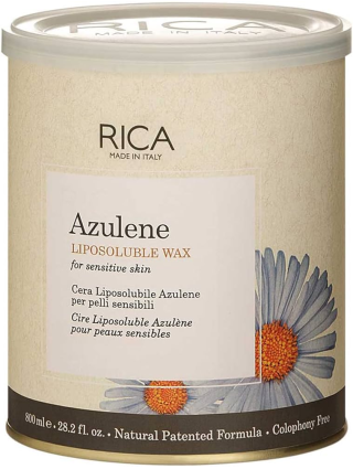 RICA Cire 800ml Azulène - Wax Epilation Professionnel - Corps et Visage